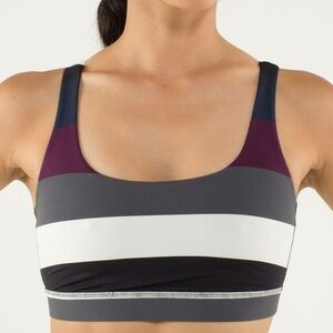 Lululemon Athletica Striped Energy Bra size 2